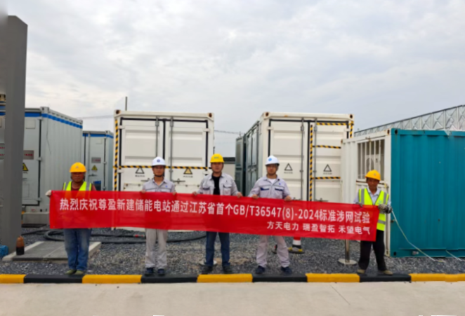 江苏尊盈储能场站新国标并网性能测试项目